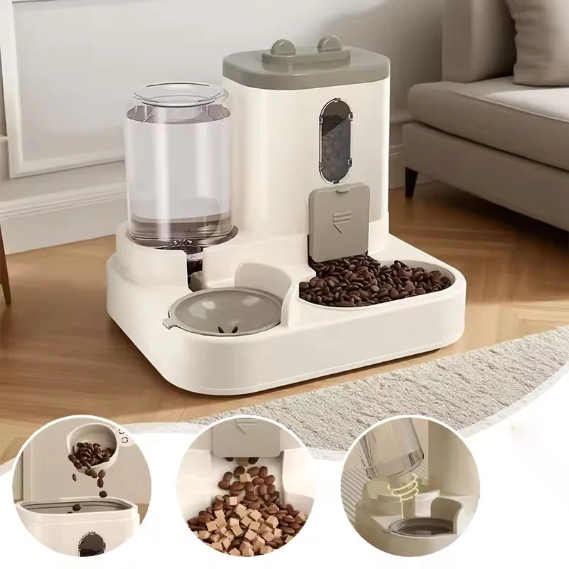 Distributore automatico di acqua e cibo per animali domestici